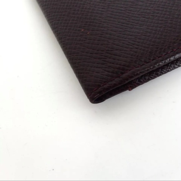 AUTH LOUIS VUITTON Taiga Leather Card Case - Picture 9 of 12
